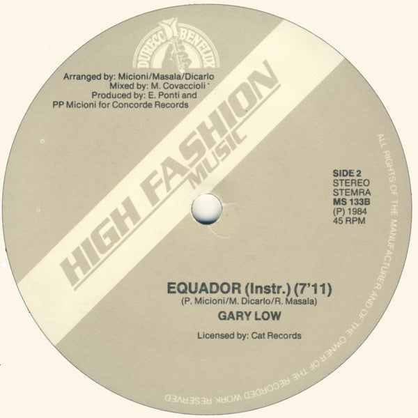 Gary Low : La Colegiala / Equador (12")