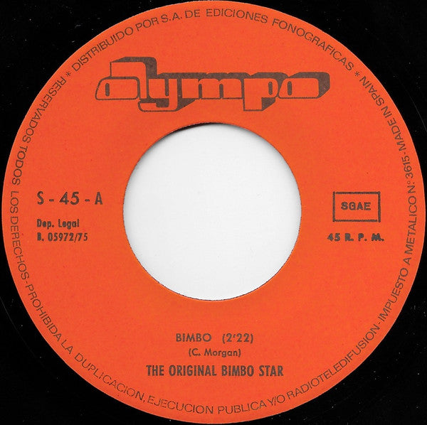 The Original Bimbo Star : Bimbo (7")