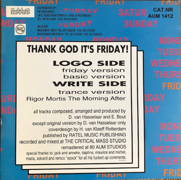 Timecode (3) : Thank God It's Friday! (12")