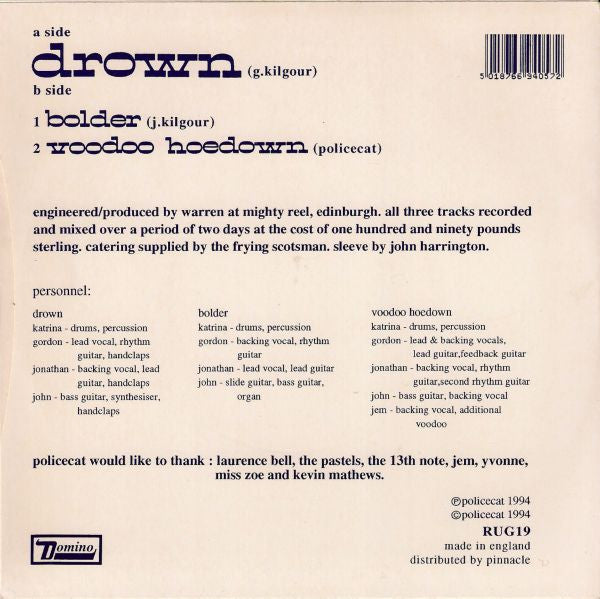 Policecat : Drown (7", Single)