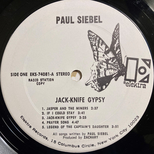 Paul Siebel : Jack-Knife Gypsy (LP, Album, Promo)