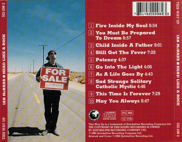 Ian McNabb : Head Like A Rock (CD, Album)