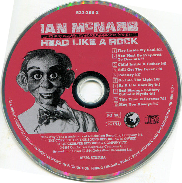Ian McNabb : Head Like A Rock (CD, Album)