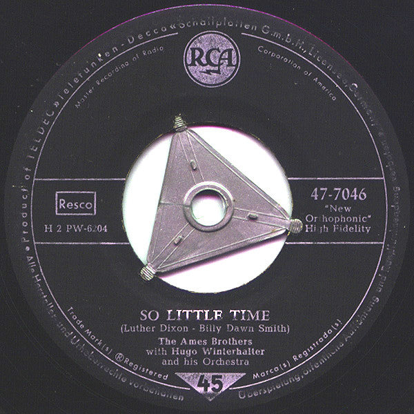 The Ames Brothers With Hugo Winterhalter Orchestra : Melodie D'Amour (7")
