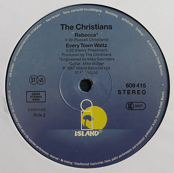 The Christians : When The Fingers Point (12", Maxi)