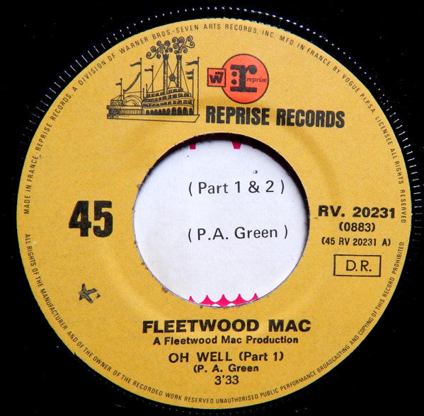 Fleetwood Mac : Oh Well (Parts 1 & 2) (7", Single)