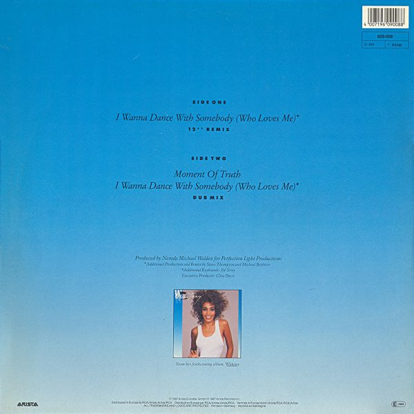 Whitney Houston : I Wanna Dance With Somebody (Who Loves Me) (12", Maxi, Single)