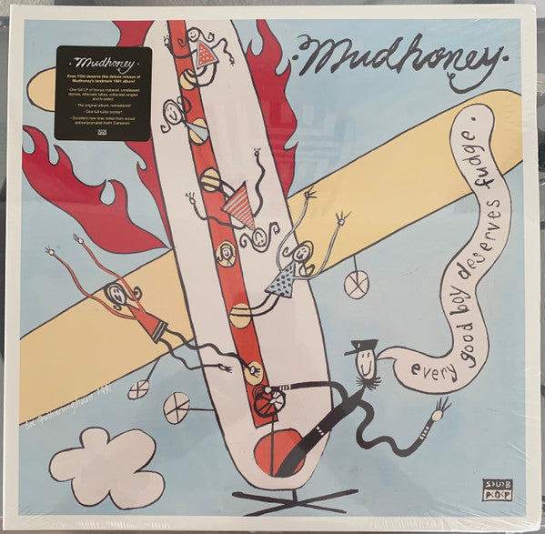 Mudhoney : Every Good Boy Deserves Fudge (LP, Album, RE, Lig + LP, Red + Dlx, RM)