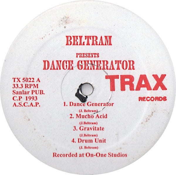 Beltram* : Dance Generator (LP, Red)