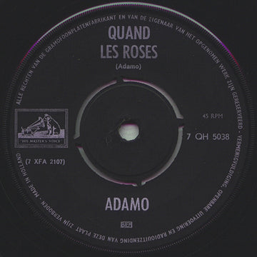 Adamo : Quand Les Roses / Si Jamais (7", Single)