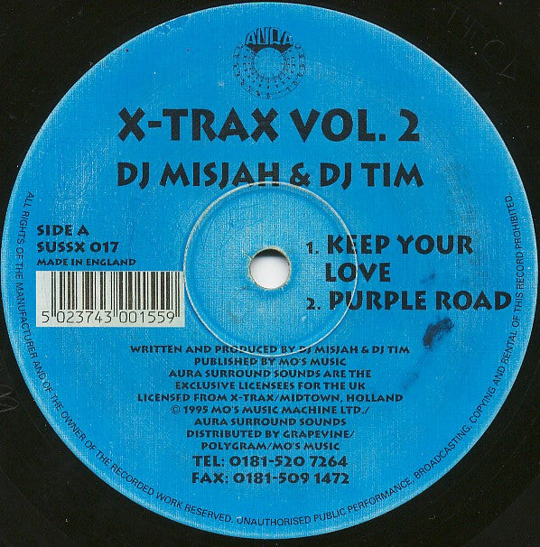 DJ Misjah & DJ Tim : X-Trax Vol. 2 (12")