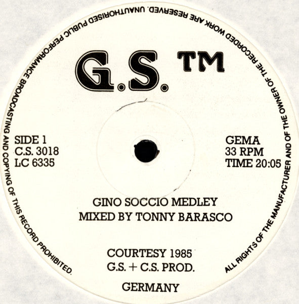 Various : Gino Soccio Medley / Funk Masters 1 (12", P/Mixed, Unofficial)