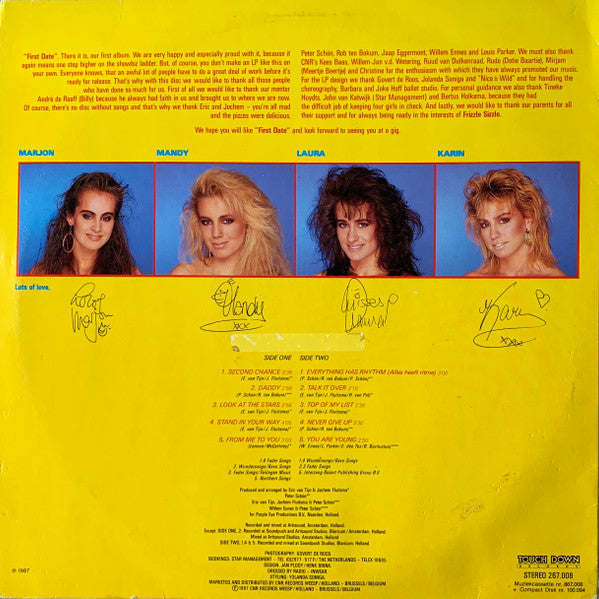 Frizzle Sizzle : First Date (LP, Album)