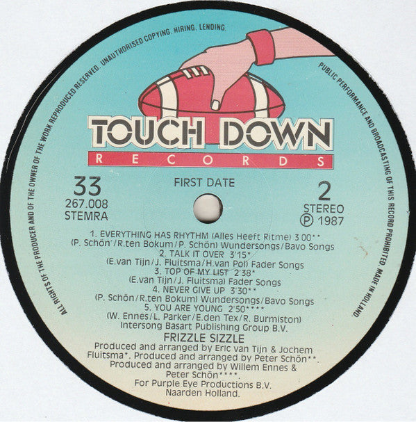 Frizzle Sizzle : First Date (LP, Album)