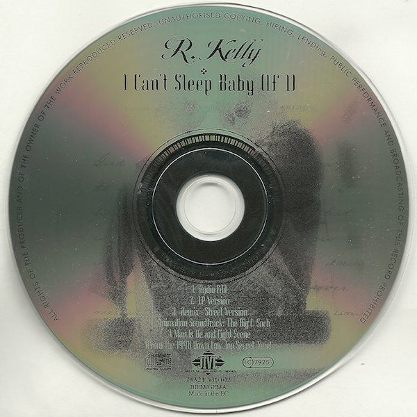 R. Kelly : I Can't Sleep Baby (If I) (CD, Maxi)
