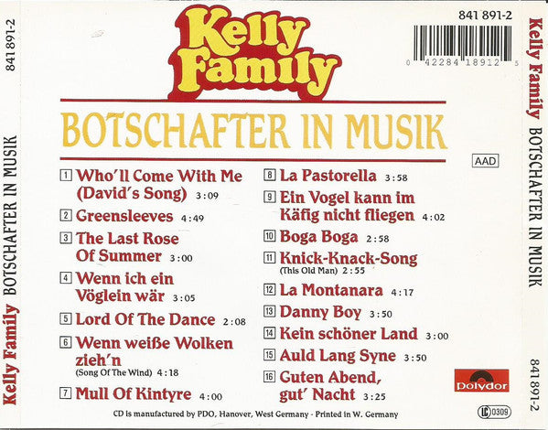 The Kelly Family : Botschafter In Musik (CD, Comp, RE, RP)