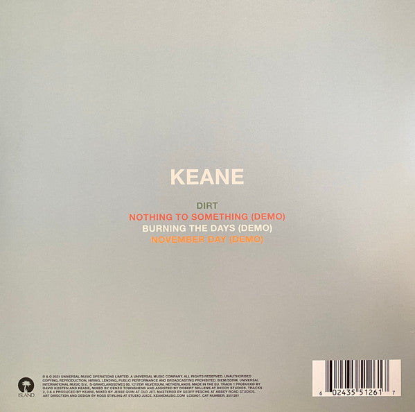 Keane : Dirt (12", EP, RSD, Ltd, Pin)