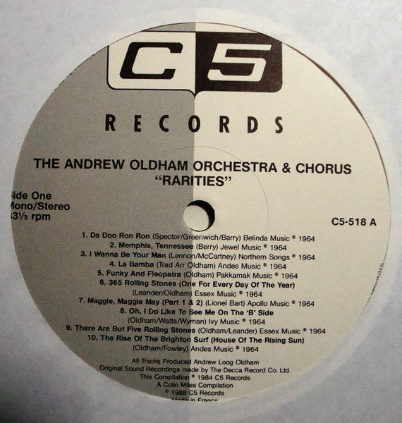 The Andrew Oldham Orchestra And Chorus* : Rarities (LP, Comp, RE)