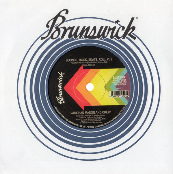 Vaughan Mason & Crew : Bounce, Rock, Skate, Roll (7", RSD, RE)