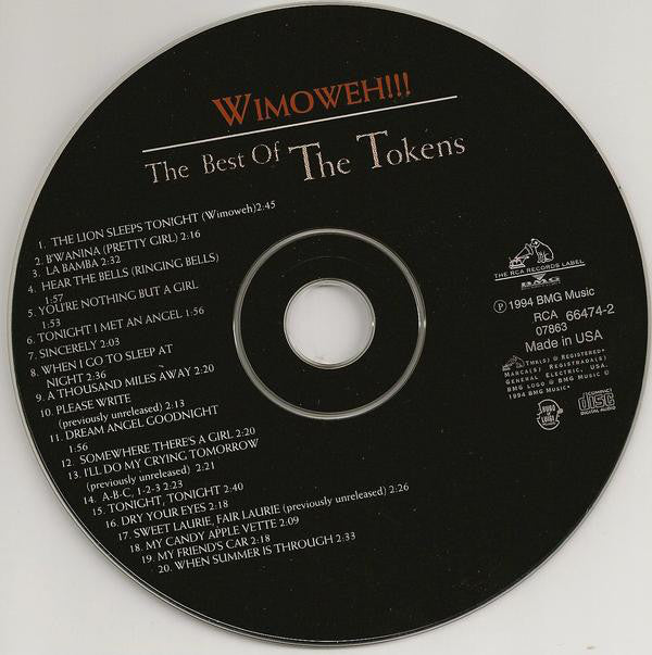 The Tokens : Wimoweh!!!  The Best Of The Tokens (CD, Comp, RM)
