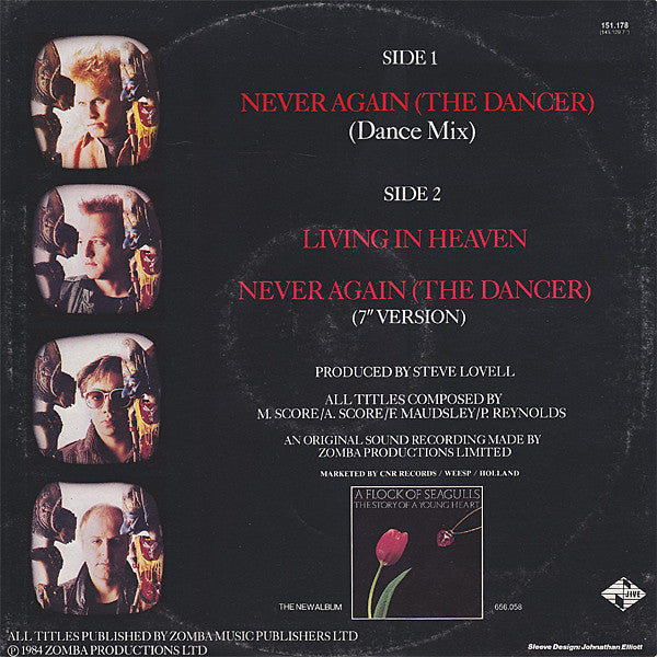 A Flock Of Seagulls : Never Again (The Dancer) (12", EP)