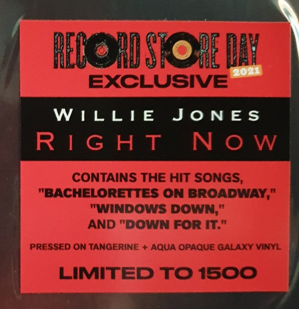 Willie Jones (22) : Right Now (LP, Ltd, Tan)