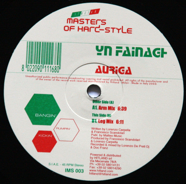 Yn Fainagh : Auriga (12")