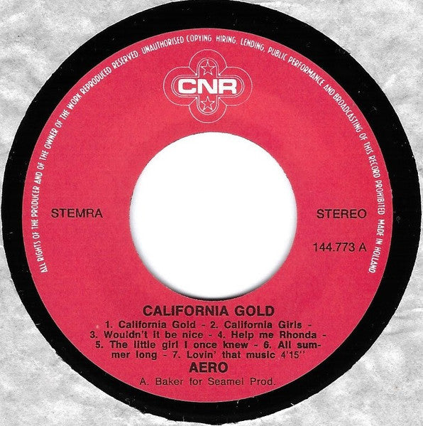 Aero (4) : California Gold (7", Single)