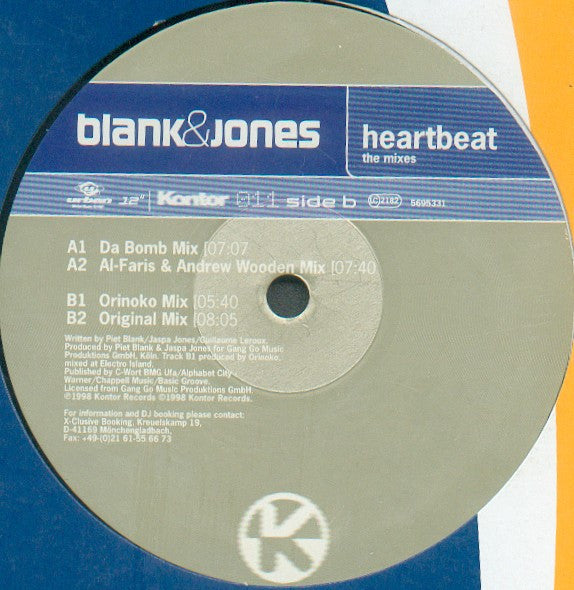 Blank & Jones : Heartbeat (The Mixes) (12")