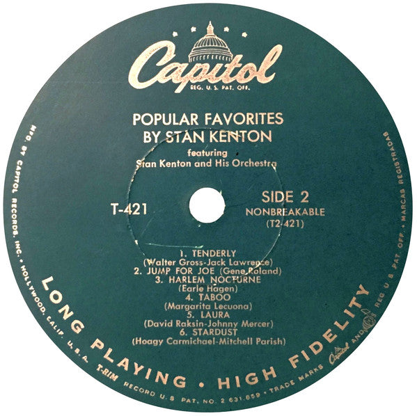 Stan Kenton : Popular Favorites By Stan Kenton (LP, Album, RP)