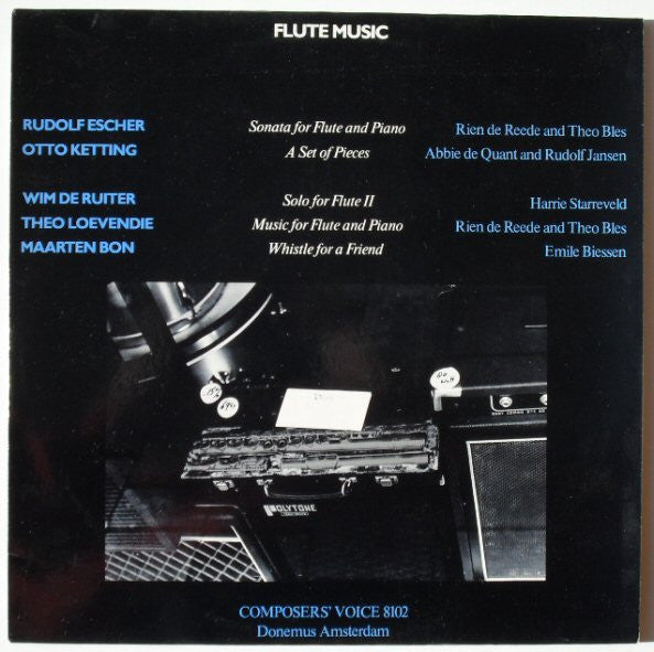 Rudolf Escher  /  Otto Ketting  /  Wim de Ruiter  /  Theo Loevendie  /  Maarten Bon : Flute Music (LP, Ltd)
