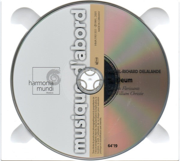 Michel Richard Delalande - Les Arts Florissants, William Christie : Te Deum (CD, RE)