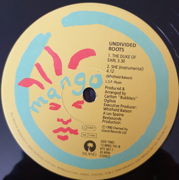 Undivided Roots : She (12")