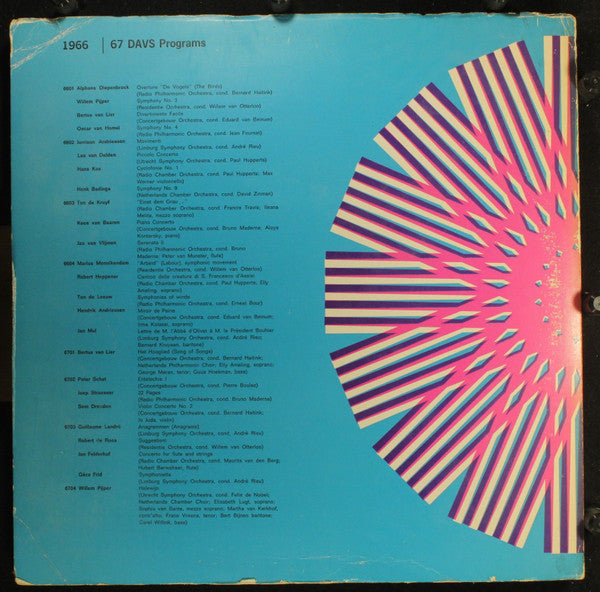 Hendrik Andriessen, Wouter Paap, Anthon van der Horst : Symphony No. 1 / Garlands Of Music / Réflexions Sonores (LP, Mono, Ltd)
