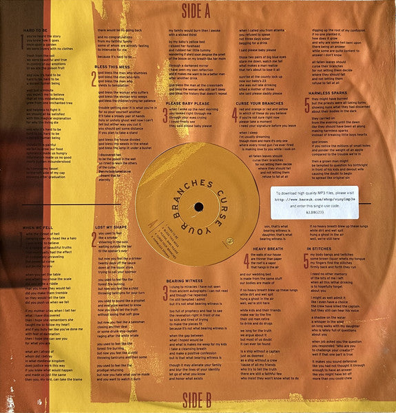 David Bazan : Curse Your Branches (LP, Album)