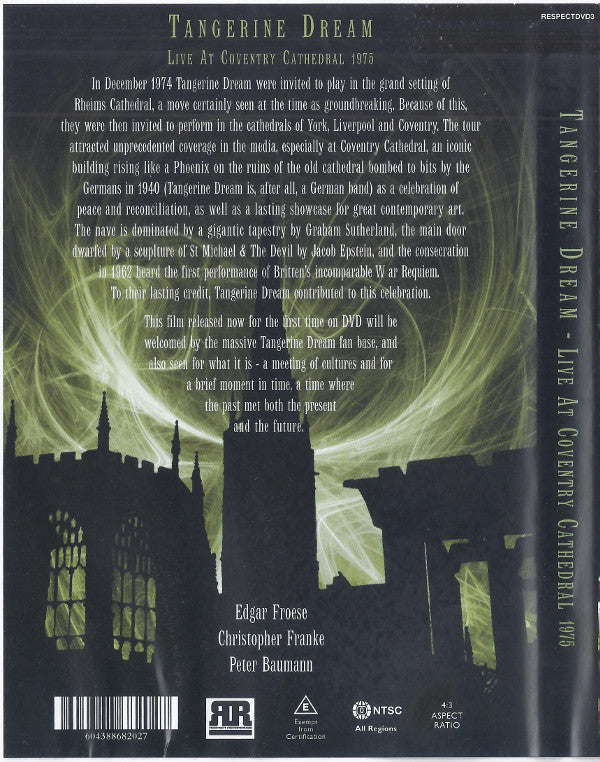 Tony Palmer (7) Film Of Tangerine Dream : Live At Coventry Cathedral 1975 (DVD-V, NTSC)