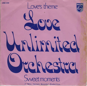 Love Unlimited Orchestra : Love's Theme (7", Single)