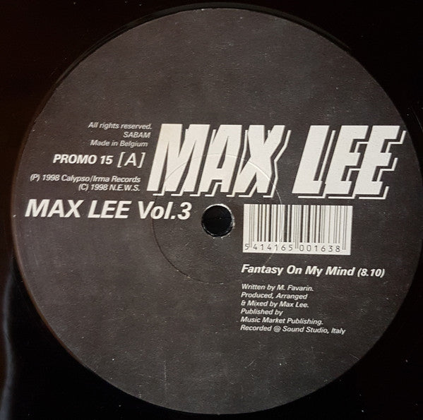 Max Lee : Max Lee Vol. 3 (12")