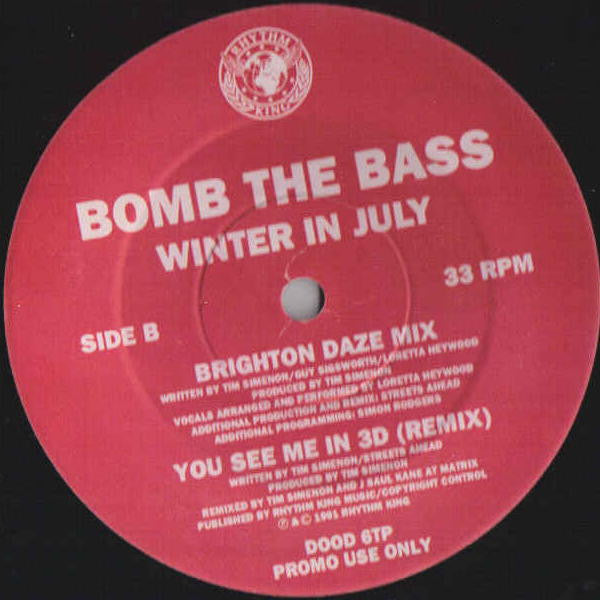 Bomb The Bass : Winter In July (12", Promo)