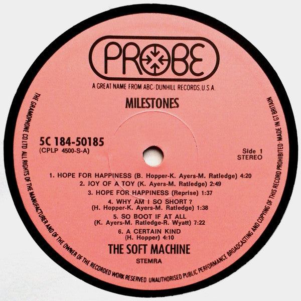 Soft Machine : Milestones (2xLP, Comp, Gat)