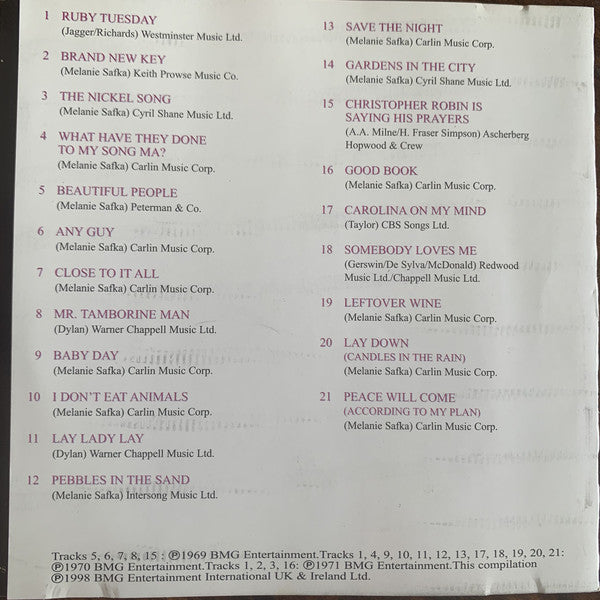 Melanie (2) : The Very Best Of Melanie (CD, Comp)