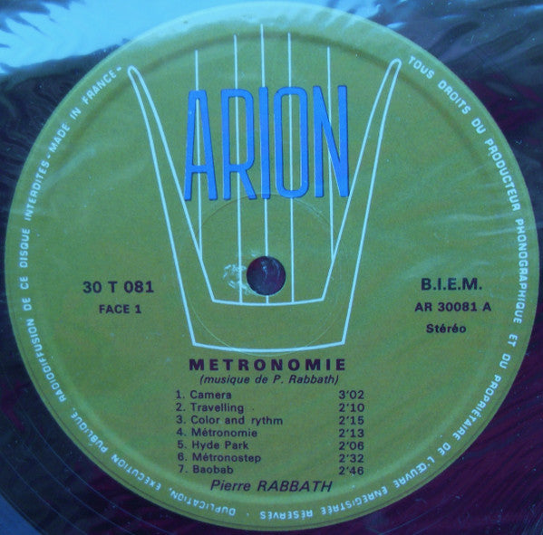 Pierre Rabbath : Métronomie (LP, Album)