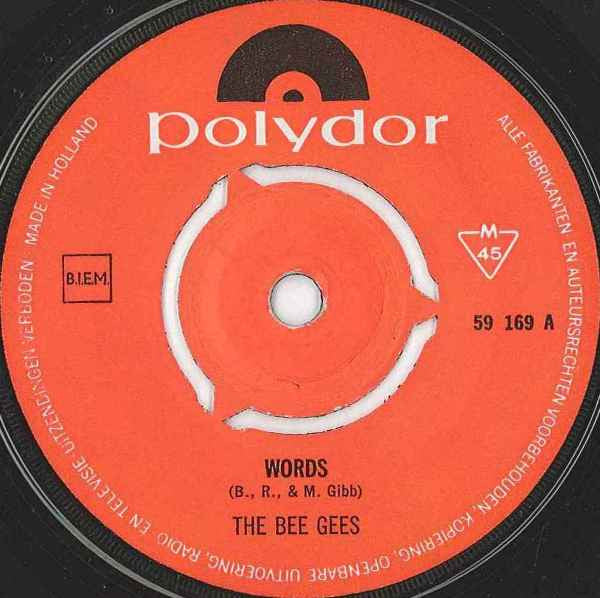 The Bee Gees* : Words (7", Single, Mono)