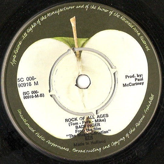 Badfinger : Come And Get It / Rock Of All Ages (7", Single, Mono)