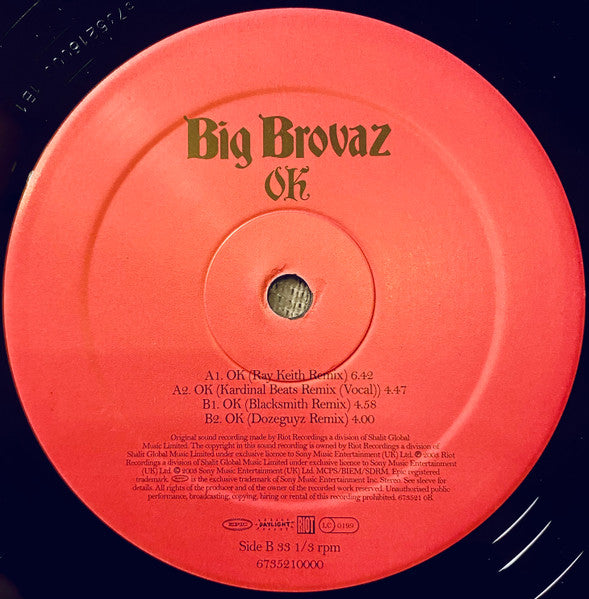 Big Brovaz : Ok (12", Maxi)