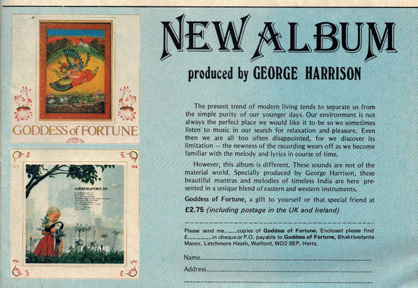 Goddess Of Fortune : Goddess Of Fortune (LP, Album, RE)