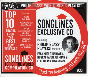 Philip Glass : Songlines: Top Of The World 33 (CD, Comp, Promo)