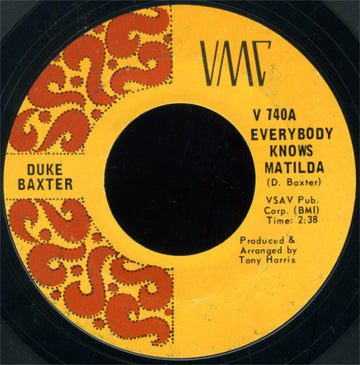 Duke Baxter : Everybody Knows Matilda (7", Single, Pit)