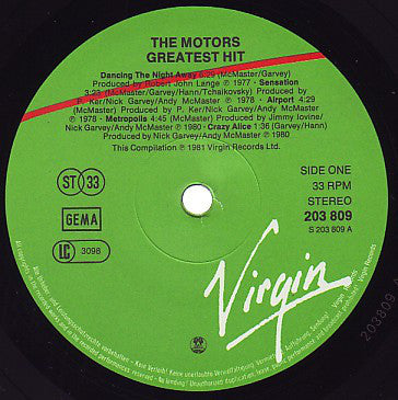 The Motors : The Motors Greatest Hit (LP, Comp)