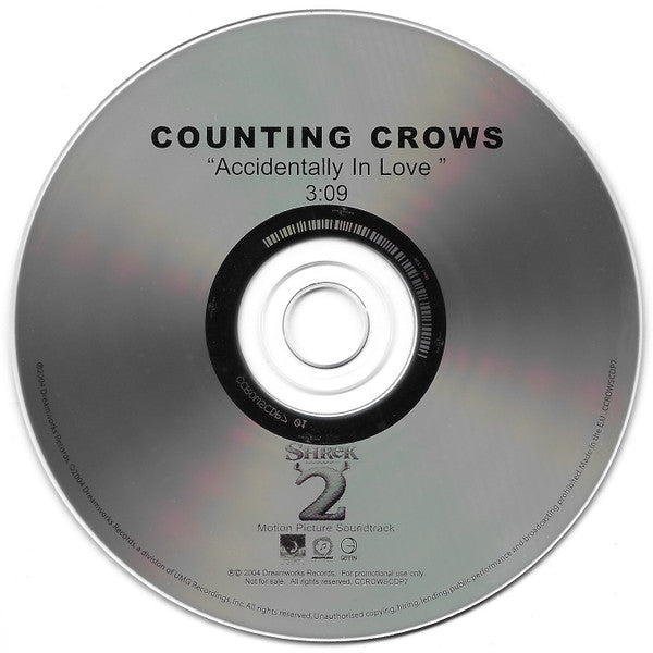 Counting Crows : Accidentally In Love (CD, Single, Promo)